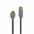 Фото #1 товара Универсальный кабель USB-MicroUSB LINDY 36766 Чёрный 1 m
