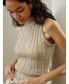 ფოტო #2 პროდუქტის Women's Wild Silk Sleeveless Sweater for Women