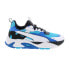 Фото #1 товара Puma RS-Trck Super 39165502 Mens Blue Canvas Lifestyle Sneakers Shoes