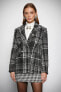 Фото #3 товара Куртка женская Koton Melis Agazat X с крестообразной застежкой, в клетку veйic ecлиимceнным пальто 3wak50021ew