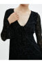 Фото #50 товара Платье Koton Mini Tulle Dress V-Neck Long Sleeve Lined