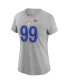 ფოტო #1 პროდუქტის Women's Aaron Donald Royal Los Angeles Rams Super Bowl LVI Bound Name and Number T-shirt