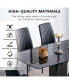 Luxurious Faux Marble Dining Table with X-Base and Sturdy Construction