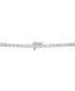 ფოტო #5 პროდუქტის Cubic Zirconia Heart & Bezel-Set 18" Pendant Necklace in Sterling Silver