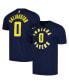 Фото #1 товара Men's Tyrese Haliburton Navy Indiana Pacers Icon 2022/23 Name and Number T-shirt