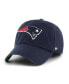 Фото #2 товара Men's Navy New England Patriots Sure Shot Franchise Fitted Hat