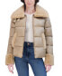 ფოტო #4 პროდუქტის Women's Shine Faux-Fur-Trim Puffer Coat