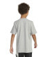 ფოტო #2 პროდუქტის Big Boys Short Sleeve Chrome Logo Heather T-Shirt