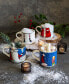 Snowman and Santa Stackable Mugs, Set of 4