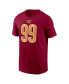 Men's Chase Young Burgundy Washington Commanders Player Name and Number T-shirt