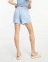 Vero Moda broderie skort co-ord in blue