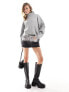 NA-KD knitted jumper with arm detail in grey 2XS - фото #3