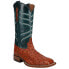 Tony Lama Amell Ostrich Square Toe Cowboy Mens Size 9 D Casual Boots CL823