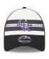 Фото #3 товара Men's White, Black Colorado Rockies Team Stripe Trucker 9FORTY Snapback Hat