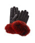 Фото #1 товара La Fiorentina Leather Glove Women's Red