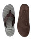 ფოტო #4 პროდუქტის Men's Comfortable Memory Foam Flip Flops
