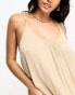 Vero Moda tie shoulder beach maxi dress in cream