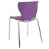 Фото #2 товара Lowell Contemporary Design Purple Plastic Stack Chair