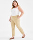 Plus Size Mid-Rise Straight Leg Pants, Created for Macy's