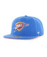 Фото #2 товара Men's Blue Oklahoma City Thunder Sure Shot Captain Snapback Hat