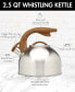 Фото #2 товара Stainless Steel 2.5 Quart Whistling Kettle