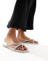 Фото #8 товара Simmi London Florai strappy flat sandal in silver