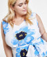 Фото #9 товара Women's Floral Print Sleeveless Midi Dress, PXXS-3X