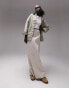 Фото #4 товара Topshop Petite oversized lightweight cotton shacket in khaki
