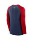 Men's Navy Boston Red Sox Authentic Collection Game Time Raglan Performance Long Sleeve T-Shirt Синий, 2XL - фото #3