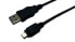 LogiLink CU0014 - 1.8 m - USB A - Mini-USB B - USB 2.0 - Male/Male - Black