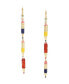 ფოტო #1 პროდუქტის Faux Stone Pencil Mismatch Linear Earrings