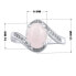 Silver ring with natural rosette JST14809RO