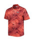 ფოტო #3 პროდუქტის Men's Cardinal Arkansas Razorbacks Coast Luminescent Fronds IslandZone Button-Up Camp Shirt