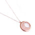 Fashion bronze necklace Rosegold moon