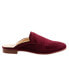 Фото #1 товара Trotters Ginette T2159-628 Womens Burgundy Suede Slip On Mule Sandals Shoes 11