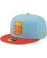 Фото #1 товара Men's Light Blue, Orange Rayados de Winston-Salem Copa De La Diversion 59FIFTY Fitted Hat