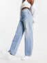 Фото #3 товара Signature 8 straight leg jeans in mid wash blue