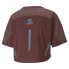 Фото #2 товара Puma Cropped Crew Neck Short Sleeve T-Shirt X Koche Womens Brown Casual Tops 535