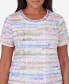 Фото #3 товара Petite Garden Party Watercolor Striped Top