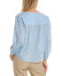 Joie Smocked Top Women's Blue Xs