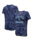 Фото #2 товара Women's Threads Deep Sea Blue Seattle Kraken Boyfriend Tie-Dye T-shirt