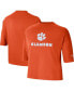 Women's Orange Clemson Tigers Crop Performance T-shirt Оранжевый, M - фото #2