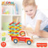 WOOMAX Fisher-Price Balance Wooden Blocks 61 Pieces