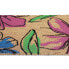 Kokos Fußmatte mit Blumen-Motiv