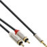 Фото #1 товара InLine Slim Audio Cable 3.5mm male / 2x RCA male 10m