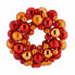 Advent wreathe Balls Red Orange PVC 35 x 10 x 35 cm (4 Units)