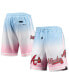 Фото #1 товара Men's Blue, Pink Atlanta Braves Team Logo Pro Ombre Shorts