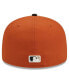 Фото #2 товара Men's Orange, Black Los Angeles Dodgers 59FIFTY Fitted Hat