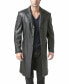 Фото #1 товара Men Classic Leather Long Walking Coat - Short