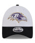 Men's White/Black Baltimore Ravens 2024 NFL Training Camp 9FORTY Adjustable Hat